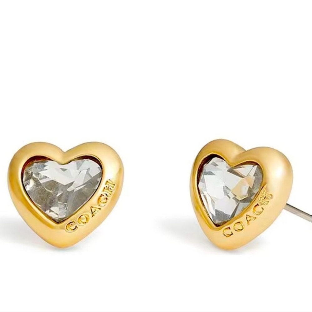 Coach Heart Stud Earring - Picture 5 of 5
